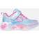 Skechers Eternal Heart Lights - Lyseblå/Orange/Pink