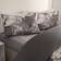 OHS Marble Set Duvet Cover White, Grey (200x200cm)