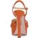 Jessica Simpson Inaia High Heel Platform Sandals Tangerine Faux Leather