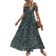 Shein Sommerkleid mit kurzem Ärmel, off-shoulder, Ditsy Blumenmuster und Schlitz