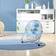 Homcom Electric Portable Table Fan with Powerful Airflow