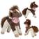 Miss Melody Plush Horse Brown White 18 cm