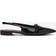 Bianco Biabari Pointy Flat Slingback - Black Patent