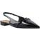 Bianco Biabari Pointy Flat Slingback - Black Patent