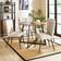 Dunelm Brayden Black/Brown Dining Table 100cm
