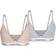 Calvin Klein Triangle Bralette 2-Pack - Silverpeony/Greyheather