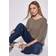 Street One Frauen Strick-Look Shirt - Braun
