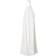 Bershka Linen Halterneck Tiered Maxi Dress - Ecru