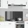 vidaXL Køkken Backsplash Mørkegrå 110x50x0,6 cm Tempereret Glas Stænkplade