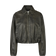 Second Female Lato Leather Bomber Jacket - Thunderstorm