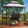 Costway Outdoor Grill Gazebo 2.4 x 1.5m Grey
