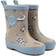 Mikk-Line Magic Gummistövel Faded Denim - Beige