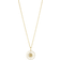 Georg Jensen Daisy Halskæde 18 MM - Guld/Hvid Emalje