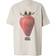 Abercrombie & Fitch Short Sleeve Skimming Embellished Strawberry T-shirt Beige