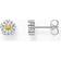 Thomas Sabo Lovely Daisy CZ Small Stud Earrings - Silver
