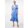Y.A.S Thea Satin Wrap Dress - Blue