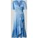Y.A.S thea 2/4 Midi Wrap Dress Jerseyklänningar - Blå