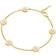 Georg Jensen Daisy Armbånd I Forgyldt - White