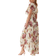 Ida Sjöstedt Maxi Kjole Caroline Dress - Creme Red Floral