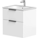 Hill Ceramic Tvättställsskåp Velira Vit Matt 60 cm med Handfat