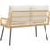 vidaXL Havnebænk Natural 114x64x78 cm Poly Rattan Sofa