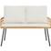 vidaXL Havnebænk Natural 114x64x78 cm Poly Rattan Sofa