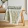 Dunelm Antonia Jacquard Blankets Green (180x130cm)