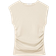 Stradivarius T-shirt Basique Fitted Froncé - Vanille