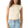 Stradivarius T-shirt Basique Fitted Froncé - Vanille