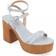 Journee Collection Women's Emerynn Platform Heeled Sandals (Blue) Blue
