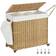 Latitude Run Laundry Hamper with Handles Grey 66cm H X 70cm W X 36cm D