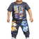 Shein Casual Daily Sports T-Shirt Set - Cute Dog Print