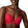 Cubus Push Up Bra with Lace - Red