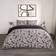 OHS Tropical Leaf Duvet Cover White, Black (200x135cm)
