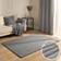 OHS Faux Fur Ribbed Grey 160x230cm