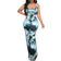 Shein Elegant Sexy Comfortable TieDye Pattern Slip Dress