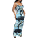 Shein Elegant Sexy Comfortable TieDye Pattern Slip Dress