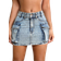 Shein Womens Casual Denim Pencil Skirt With Pockets