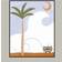 Pelcasa Little Tram On Beach Multicolor Poster 70x100cm