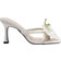 Shein Damen High Heel Sandalen im Urlaubsstil mit weicher Sohle, Quadratisch Zehen und 3D Blumendekor