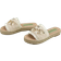 Shein Women Rhinestone & Decor Espadrille Sandals, Vacation Beige Outdoor Straw Flat Sandals