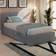 GFW Single Ottoman with Mattress - Grey Frame Bed
