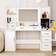 Brayden Studio Vanity Desk with Mirror and Lights White Dressing Table 11.8x139.8cm
