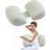 VEVOR Pregnancy Wedge Pillow W-Shaped Soft And Breathable 30.5 x 16.1 x 5.9 in