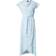 Vero Moda Vmpage S/L Long Wrap Dress - Airy Blue