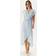 Vero Moda Vmpage S/L Long Wrap Dress - Blue