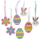 Panduro Hobby DIY-kit Easter Bling Dots påskpyssel med jättesöta ägg, kaniner och blommor!