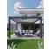 Biohort Metal Pergola 3m x 3m Metallic Dark Grey