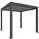 Biohort Pergola Storlek 3 x 3 Metallic Mörkgrå/Silver