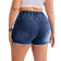 Shein Plus Womens Drawstring Waist Distressed Denim Shorts With Pockets And Frayed Hem Casual